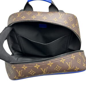 Louis Vuitton Brown Macassar Monogram Backpack Dean Blue